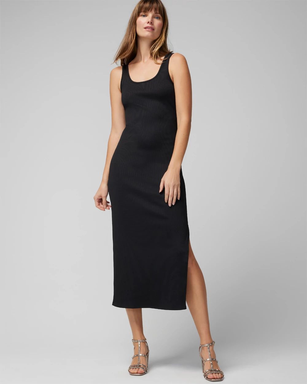 WHBM FORME Rib Scoopneck Dress